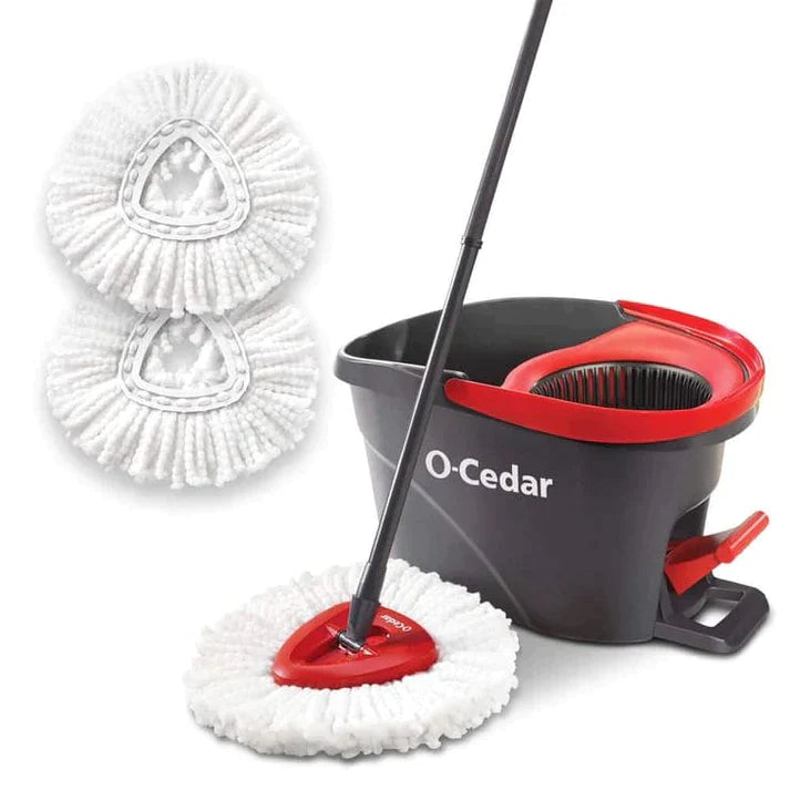 Rotating Head Orange Mop - Effortless Cleaning with 360-Degree Rotation"